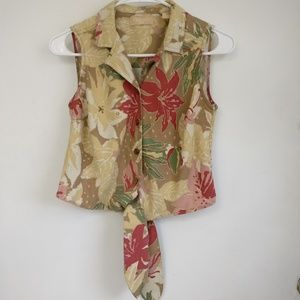 Kate Hill Floral Button Down
